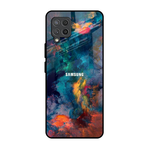 Colored Storm Samsung Galaxy M42 Glass Back Cover Online