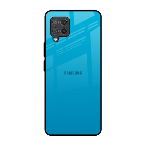 Blue Aqua Samsung Galaxy M42 Glass Back Cover Online