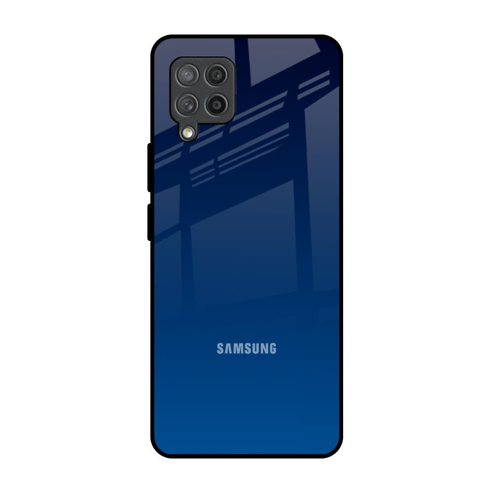 Very Blue Samsung Galaxy M42 Glass Back Cover Online