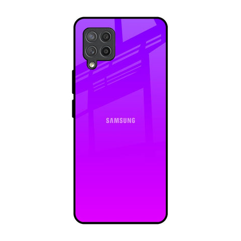 Purple Pink Samsung Galaxy M42 Glass Back Cover Online