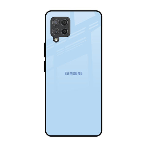 Pastel Sky Blue Samsung Galaxy M42 Glass Back Cover Online