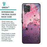 Space Doodles Glass Case for Samsung Galaxy M42