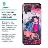 Radha Krishna Art Glass Case for Samsung Galaxy M42