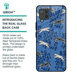 Blue Cheetah Glass Case for Samsung Galaxy M42