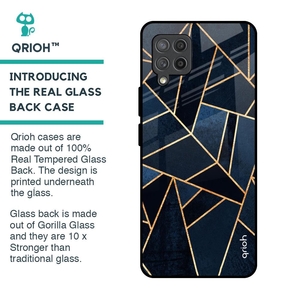 Abstract Tiles Glass Case for Samsung Galaxy M42