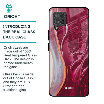 Crimson Ruby Glass Case for Samsung Galaxy M42