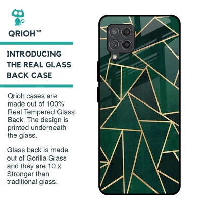 Abstract Green Glass Case For Samsung Galaxy M42