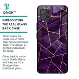 Geometric Purple Glass Case For Samsung Galaxy M42