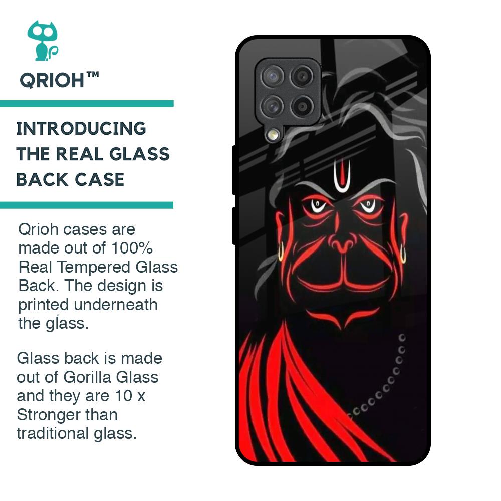 Lord Hanuman Glass Case For Samsung Galaxy M42