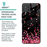 Heart Rain Fall Glass Case For Samsung Galaxy M42