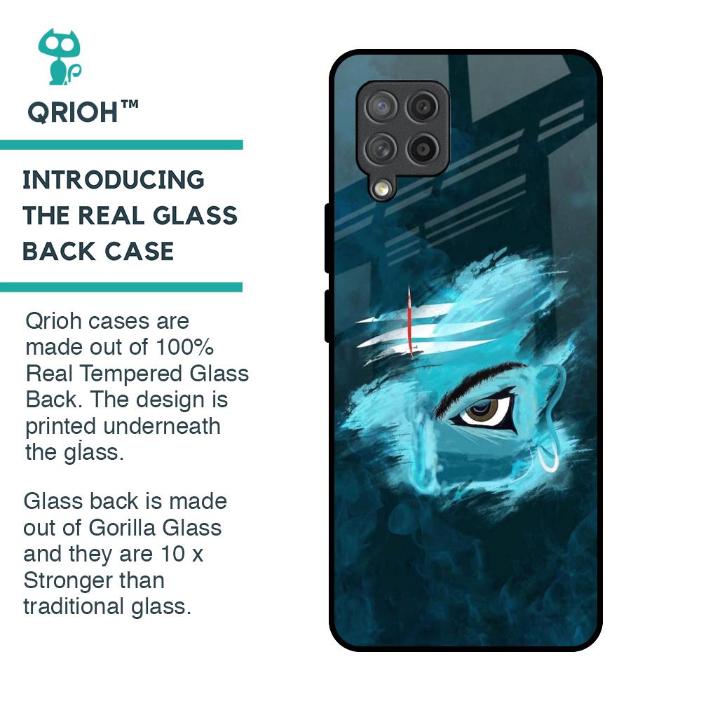 Power Of Trinetra Glass Case For Samsung Galaxy M42