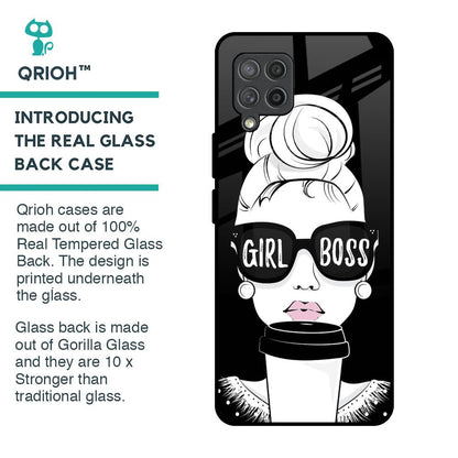Girl Boss Glass Case For Samsung Galaxy M42