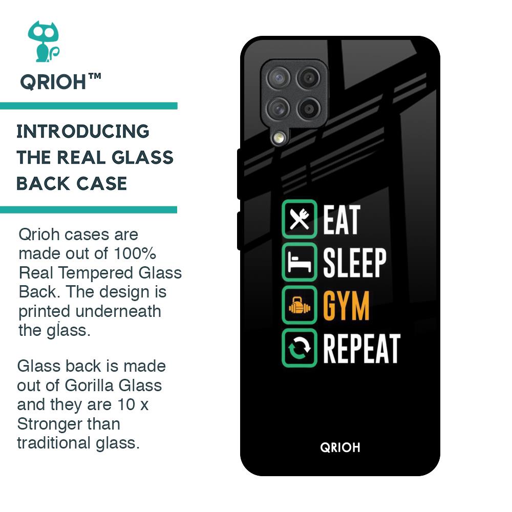 Daily Routine Glass Case for Samsung Galaxy M42
