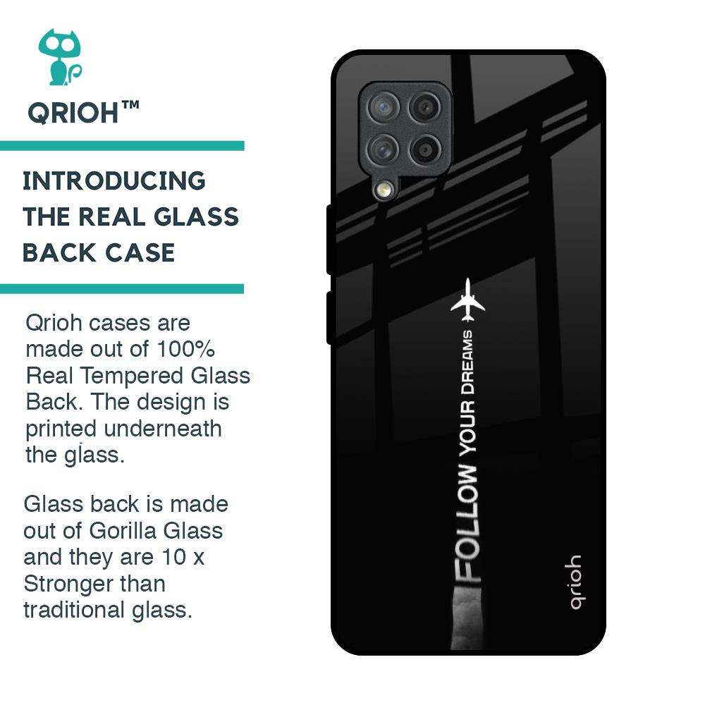 Follow Your Dreams Glass Case for Samsung Galaxy M42