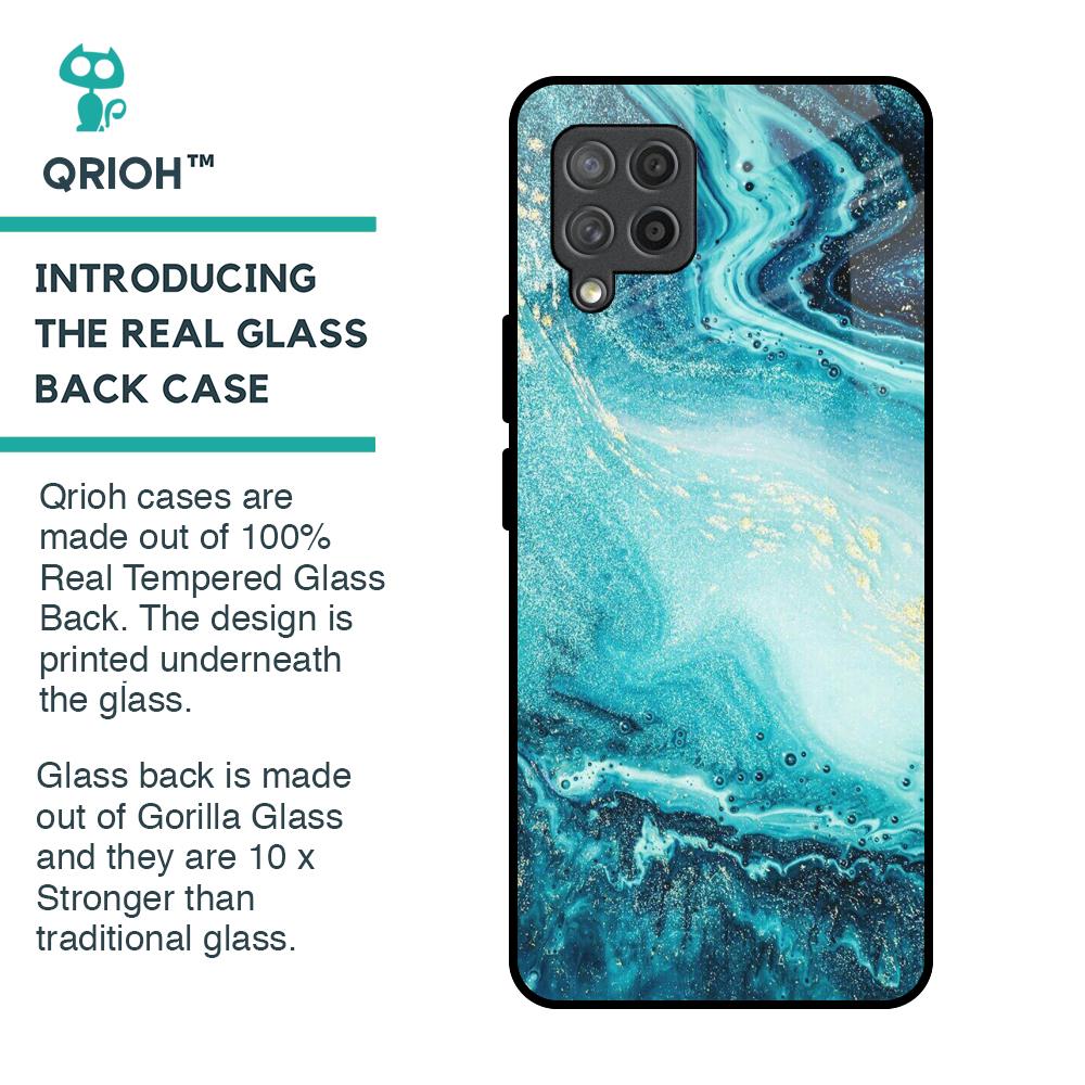 Sea Water Glass Case for Samsung Galaxy M42
