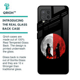 Anime Red Moon Glass Case for Samsung Galaxy M42