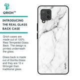 Modern White Marble Glass Case for Samsung Galaxy M42