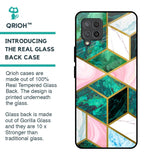Seamless Green Marble Glass Case for Samsung Galaxy M42