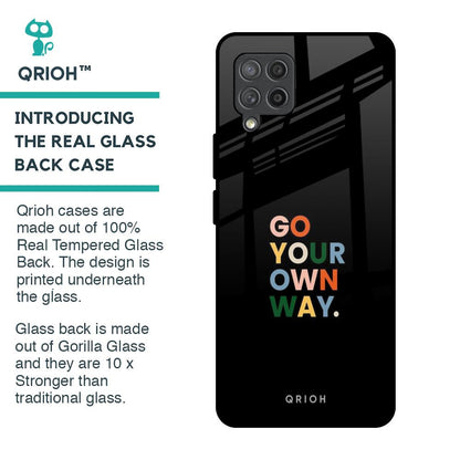 Go Your Own Way Glass Case for Samsung Galaxy M42