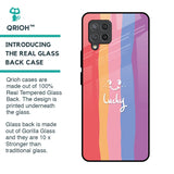 Lucky Abstract Glass Case for Samsung Galaxy M42