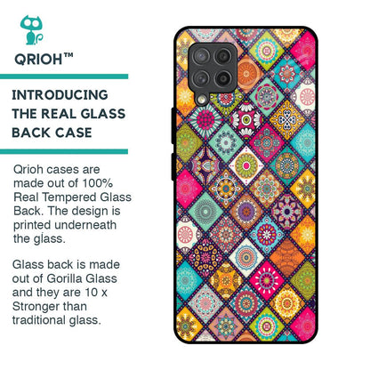Multicolor Mandala Glass Case for Samsung Galaxy M42