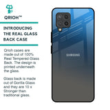 Blue Grey Ombre Glass Case for Samsung Galaxy M42