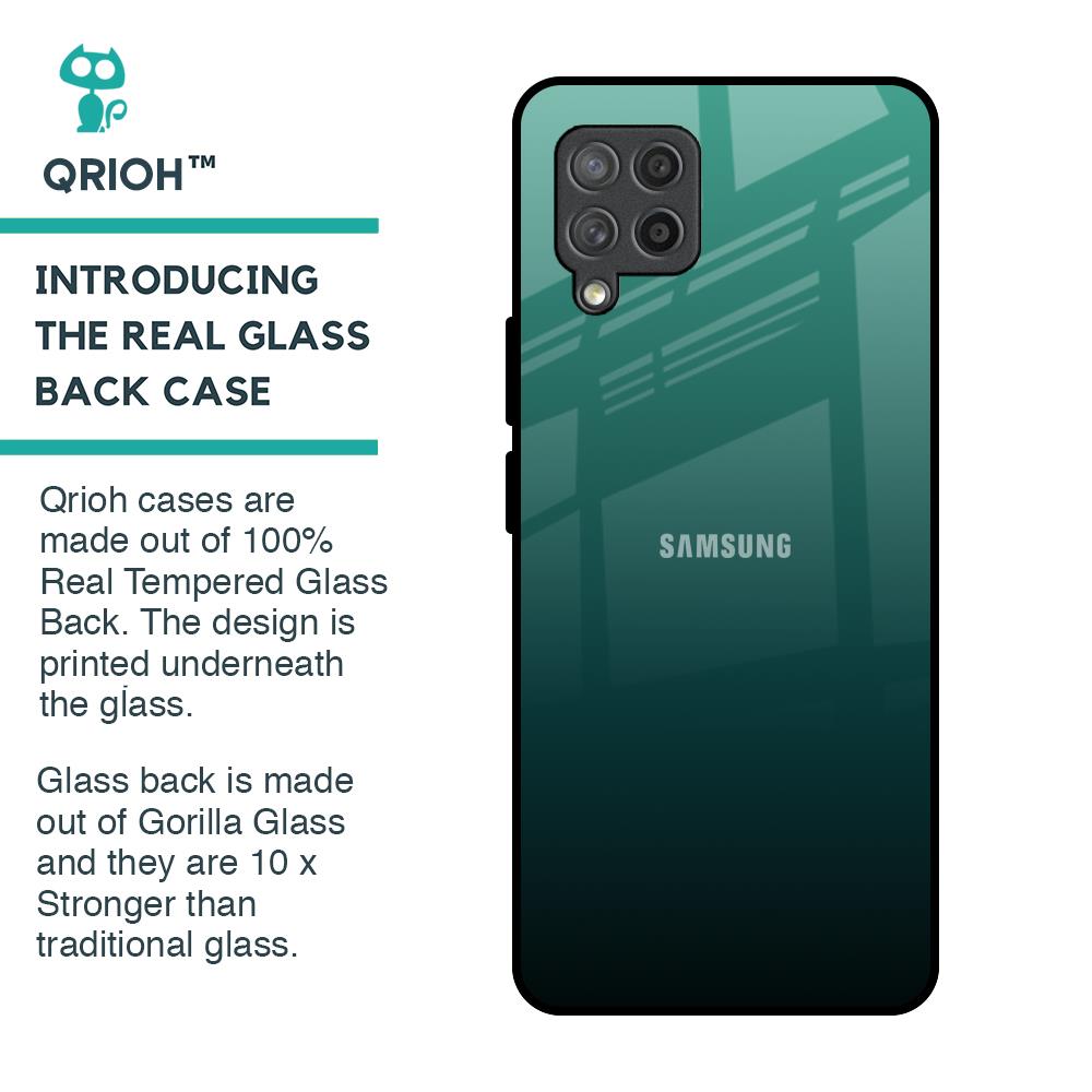 Palm Green Glass Case For Samsung Galaxy M42