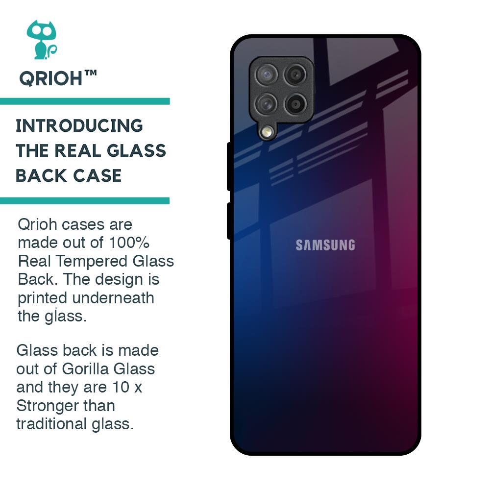 Mix Gradient Shade Glass Case For Samsung Galaxy M42
