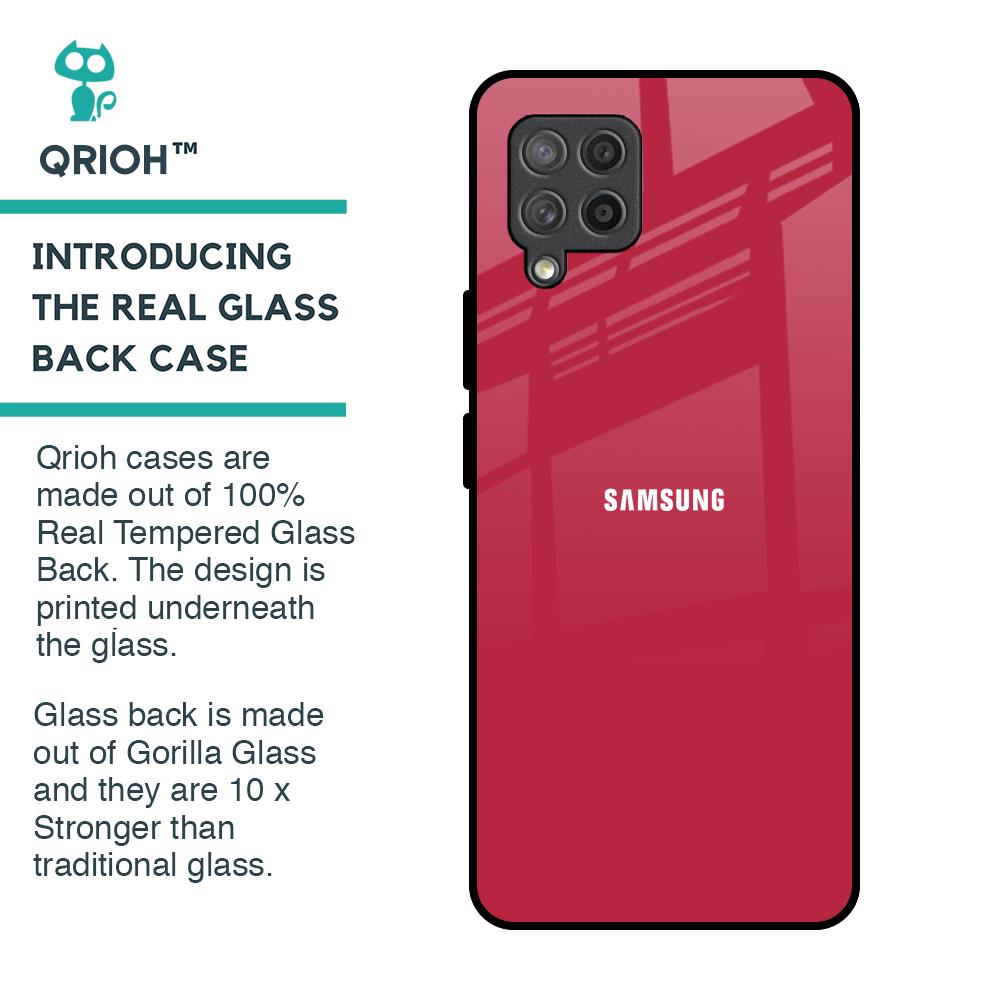 Solo Maroon Glass case for Samsung Galaxy M42