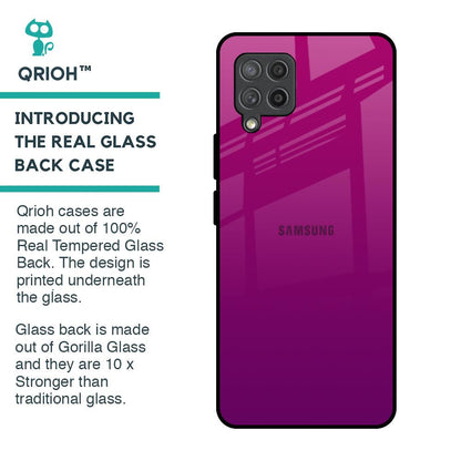 Magenta Gradient Glass Case For Samsung Galaxy M42