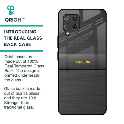 Grey Metallic Glass Case For Samsung Galaxy M42