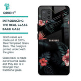 Tropical Art Flower Glass Case for Samsung Galaxy M42