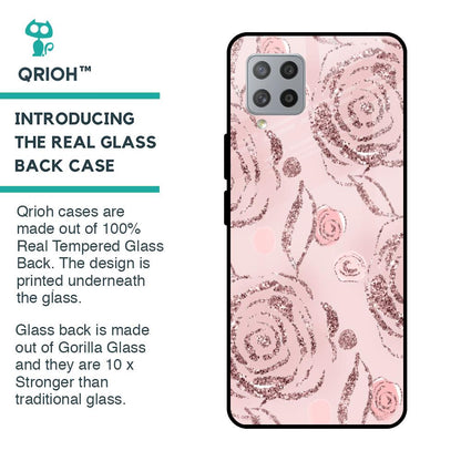 Shimmer Roses Glass case for Samsung Galaxy M42