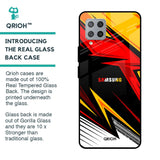 Race Jersey Pattern Glass Case For Samsung Galaxy M42