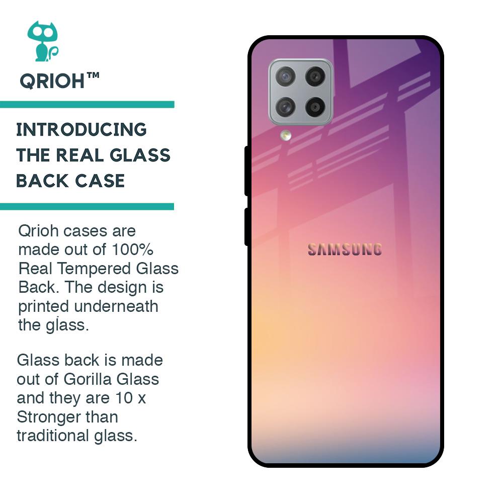 Lavender Purple Glass case for Samsung Galaxy M42
