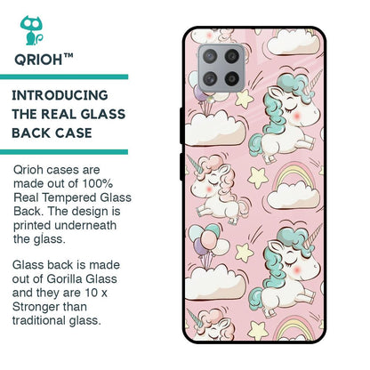 Balloon Unicorn Glass case for Samsung Galaxy M42