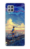 Riding Bicycle to Dreamland Samsung Galaxy M42 Back Cover