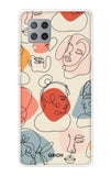 Abstract Faces Samsung Galaxy M42 Back Cover