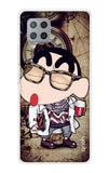 Nerdy Shinchan Samsung Galaxy M42 Back Cover