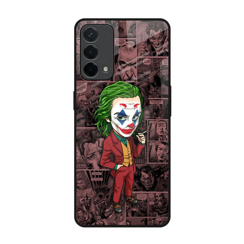 Joker Cartoon Oppo A74 Glass Back Cover Online