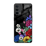 Rose Flower Bunch Art Oppo A74 Glass Back Cover Online
