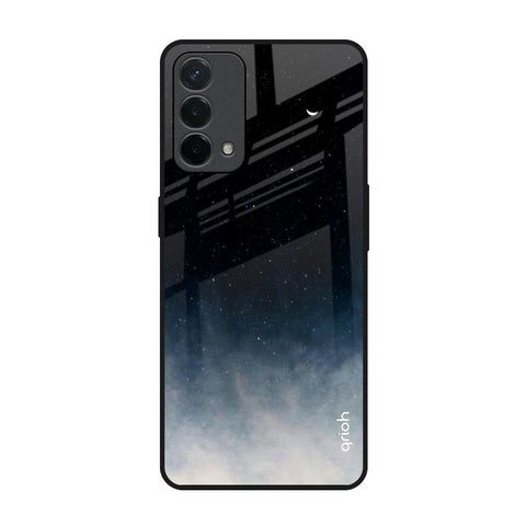 Black Aura Oppo A74 Glass Back Cover Online