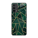 Abstract Green Oppo A74 Glass Back Cover Online