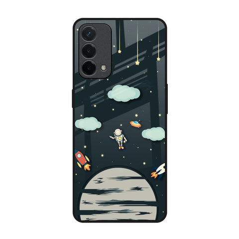Astronaut Dream Oppo A74 Glass Back Cover Online