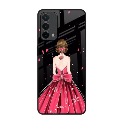 Fashion Princess Oppo A74 Glass Back Cover Online