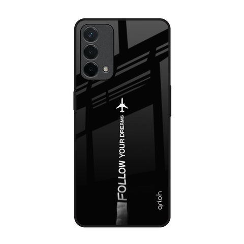 Follow Your Dreams Oppo A74 Glass Back Cover Online