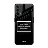 Dope In Life Oppo A74 Glass Back Cover Online