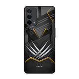 Black Warrior Oppo A74 Glass Back Cover Online