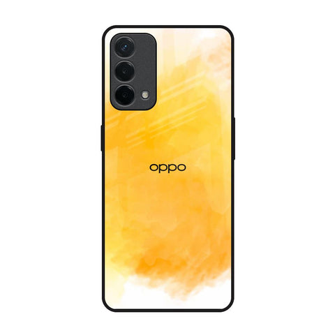 Rustic Orange Oppo A74 Glass Back Cover Online