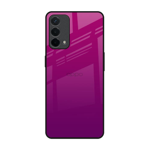 Magenta Gradient Oppo A74 Glass Back Cover Online